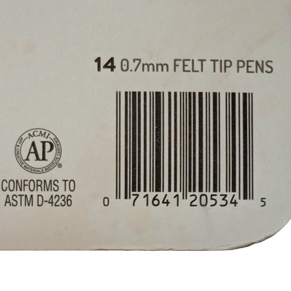 Paper Mate 14pcs Felt Tip Pens 0.7 mm Smear Fade Resistant Wont Bleed - Picture 4 of 6